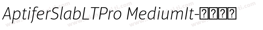 AptiferSlabLTPro MediumIt字体转换